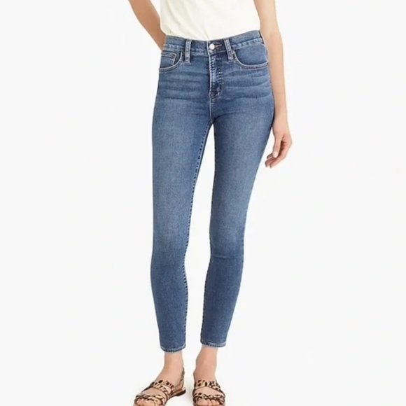 J. Crew Denim - J. Crew 9" High Rise Toothpick Jeans Medium Wash - Size 28